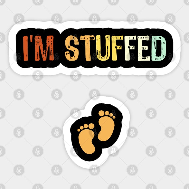 Funny Thanksgiving pregnancy Gift Sticker by Teesamd